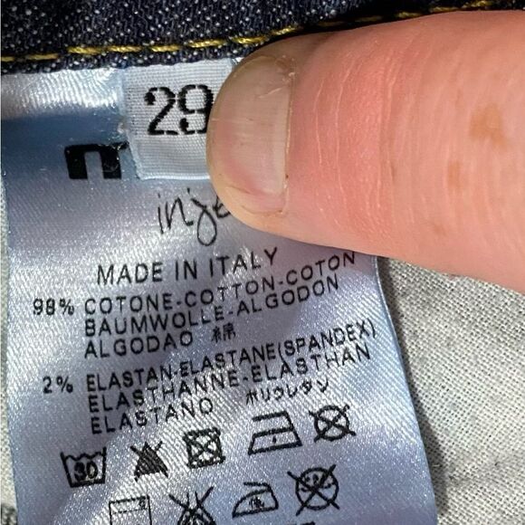 MET Jeans “Made in Italy” Low Rise Skinny Distressed Stretch Jeans 29x31 EUC - Picture 11 of 13